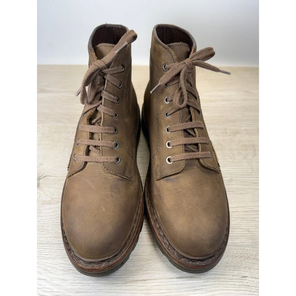 90s Mephisto Mens 8.5 Chukka Boots Oiled Leather Brown Air Jet Goodyear Welt